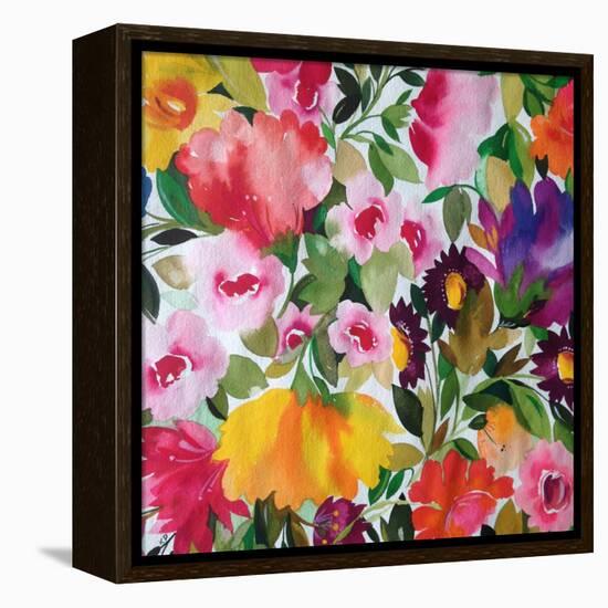 Yellow Tulip-Kim Parker-Framed Premier Image Canvas