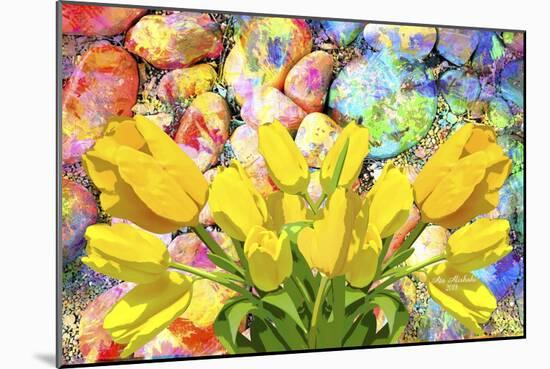 Yellow Tulips Art-Ata Alishahi-Mounted Giclee Print