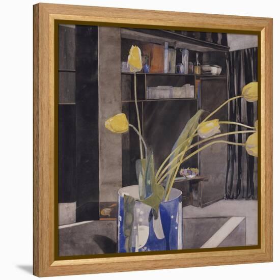 Yellow Tulips-Charles Rennie Mackintosh-Framed Premier Image Canvas