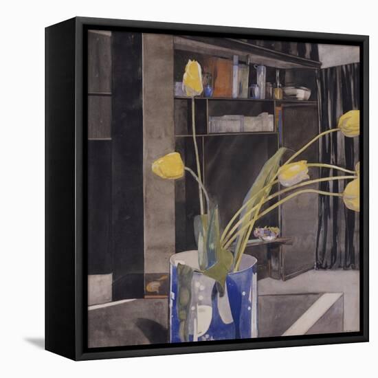 Yellow Tulips-Charles Rennie Mackintosh-Framed Premier Image Canvas