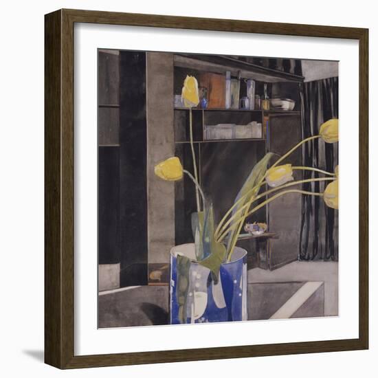 Yellow Tulips-Charles Rennie Mackintosh-Framed Giclee Print