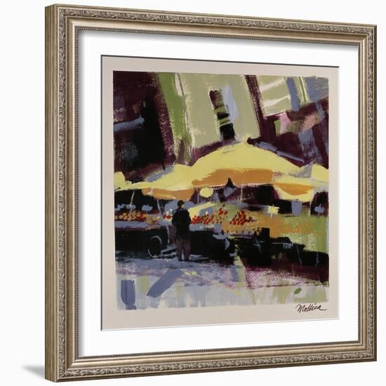 Yellow Umbrellas-Patti Mollica-Framed Giclee Print