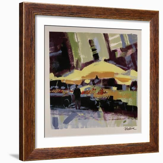 Yellow Umbrellas-Patti Mollica-Framed Giclee Print