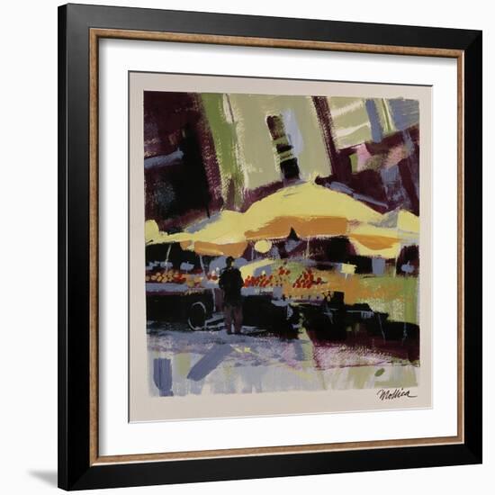 Yellow Umbrellas-Patti Mollica-Framed Giclee Print