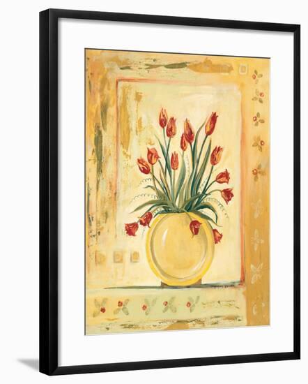 Yellow Vase-Gregory Gorham-Framed Art Print