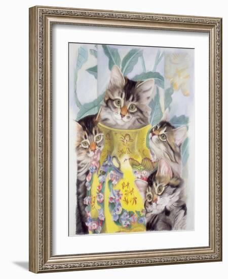 Yellow Vase-Anne Robinson-Framed Giclee Print