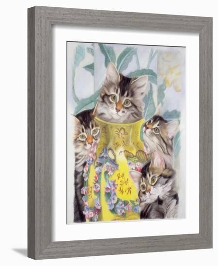 Yellow Vase-Anne Robinson-Framed Giclee Print