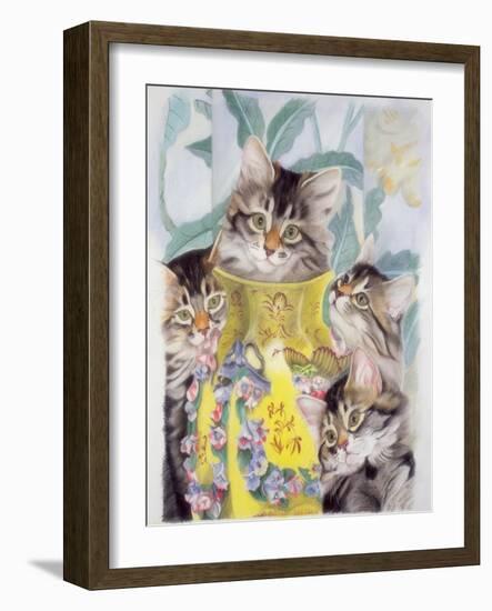 Yellow Vase-Anne Robinson-Framed Giclee Print