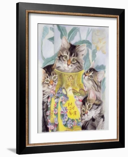 Yellow Vase-Anne Robinson-Framed Giclee Print