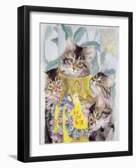 Yellow Vase-Anne Robinson-Framed Giclee Print