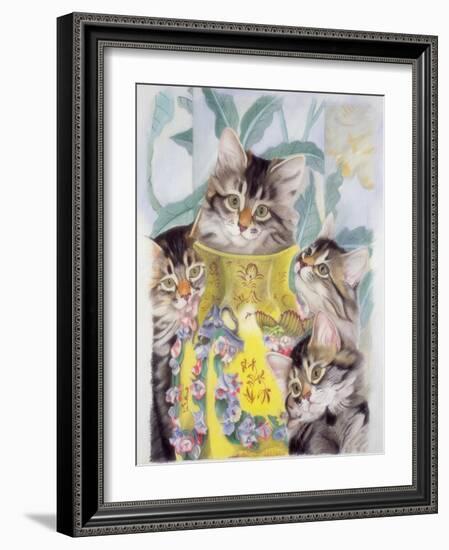 Yellow Vase-Anne Robinson-Framed Giclee Print