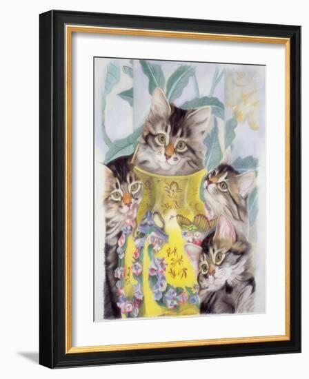 Yellow Vase-Anne Robinson-Framed Giclee Print