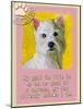 Yellow Westie-Cathy Cute-Mounted Giclee Print