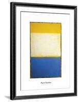 Yellow, White, Blue Over Yellow on Gray, 1954-Mark Rothko-Framed Art Print