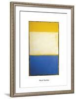 Yellow, White, Blue Over Yellow on Gray, 1954-Mark Rothko-Framed Art Print