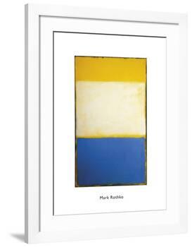 Yellow, White, Blue Over Yellow on Gray, 1954-Mark Rothko-Framed Art Print