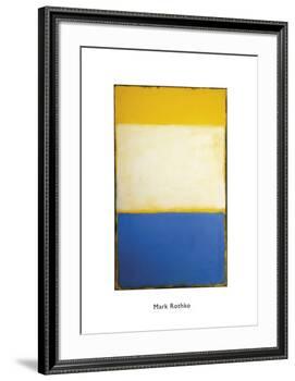 Yellow, White, Blue Over Yellow on Gray, 1954-Mark Rothko-Framed Art Print