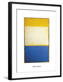 Yellow, White, Blue Over Yellow on Gray, 1954-Mark Rothko-Framed Art Print