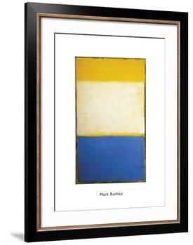 Yellow, White, Blue Over Yellow on Gray, 1954-Mark Rothko-Framed Art Print