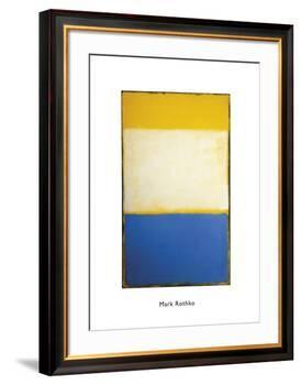Yellow, White, Blue Over Yellow on Gray, 1954-Mark Rothko-Framed Art Print