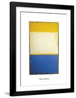 Yellow, White, Blue Over Yellow on Gray, 1954-Mark Rothko-Framed Art Print