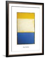 Yellow, White, Blue Over Yellow on Gray, 1954-Mark Rothko-Framed Art Print