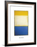 Yellow, White, Blue Over Yellow on Gray, 1954-Mark Rothko-Framed Art Print
