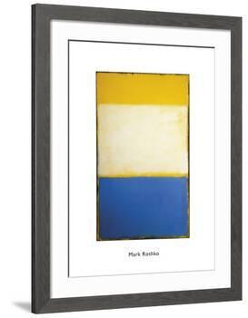 Yellow, White, Blue Over Yellow on Gray, 1954-Mark Rothko-Framed Art Print