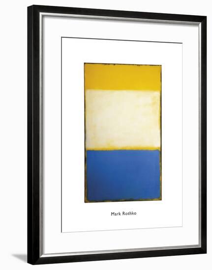 Yellow, White, Blue Over Yellow on Gray, 1954-Mark Rothko-Framed Art Print