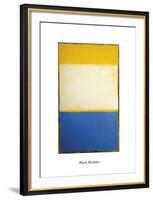 Yellow, White, Blue Over Yellow on Gray, 1954-Mark Rothko-Framed Art Print
