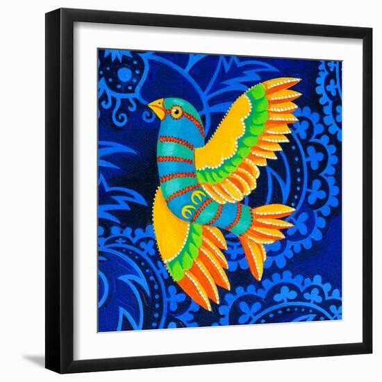 Yellow-Winged Bird, 2019 (Oil on Canvas)-Jane Tattersfield-Framed Giclee Print