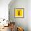 Yellow Zebra Mesh-Lisa Kroll-Framed Art Print displayed on a wall