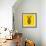 Yellow Zebra Mesh-Lisa Kroll-Framed Art Print displayed on a wall