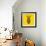 Yellow Zebra Mesh-Lisa Kroll-Framed Art Print displayed on a wall