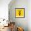 Yellow Zebra Mesh-Lisa Kroll-Framed Art Print displayed on a wall