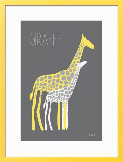 Yellow Zoo V-Kris Ruff-Framed Art Print
