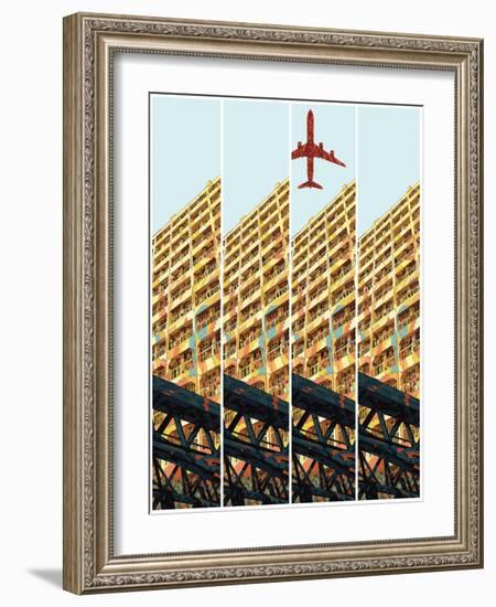 Yellow-HR-FM-Framed Art Print