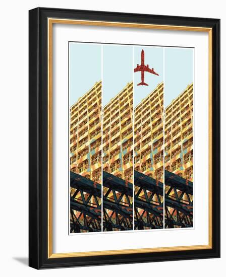 Yellow-HR-FM-Framed Art Print