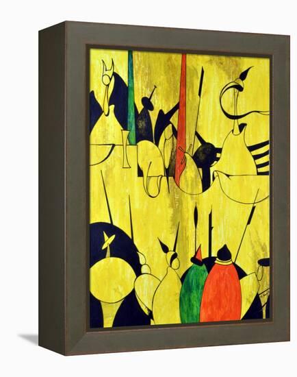 Yellow-Vaan Manoukian-Framed Stretched Canvas