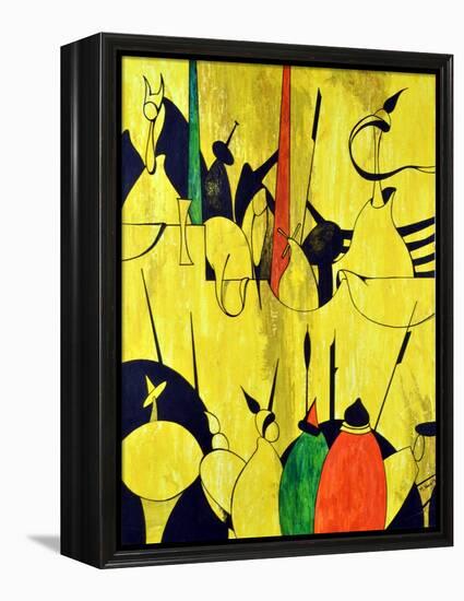 Yellow-Vaan Manoukian-Framed Stretched Canvas