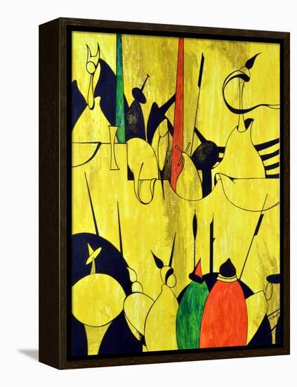 Yellow-Vaan Manoukian-Framed Stretched Canvas