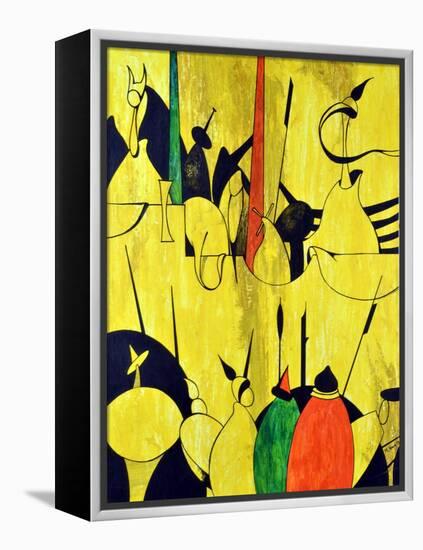 Yellow-Vaan Manoukian-Framed Stretched Canvas