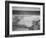 Yellowstone Lake-Hot Springs Overflow Yellowstone National Park Wyoming. 1933-1942-Ansel Adams-Framed Art Print