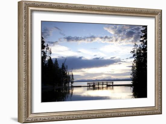 Yellowstone Lake In Yellowstone National Park, WY-Justin Bailie-Framed Photographic Print