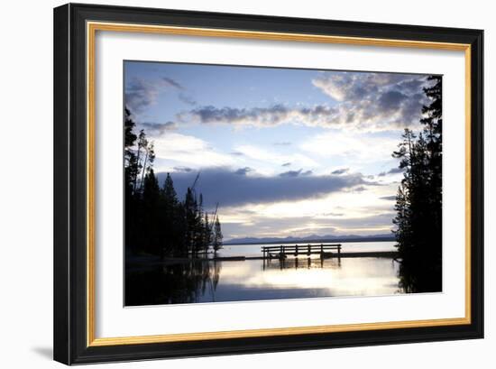 Yellowstone Lake In Yellowstone National Park, WY-Justin Bailie-Framed Photographic Print