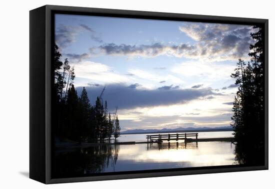 Yellowstone Lake In Yellowstone National Park, WY-Justin Bailie-Framed Premier Image Canvas