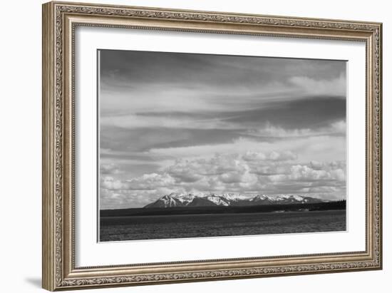 Yellowstone Lake Mt. Sheridan Yellowstone National Park Wyoming, Geology, Geological. 1933-1942-Ansel Adams-Framed Art Print