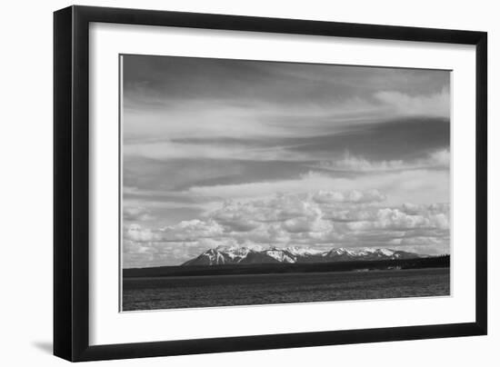 Yellowstone Lake Mt. Sheridan Yellowstone National Park Wyoming, Geology, Geological. 1933-1942-Ansel Adams-Framed Art Print