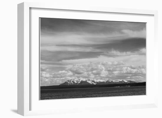 Yellowstone Lake Mt. Sheridan Yellowstone National Park Wyoming, Geology, Geological. 1933-1942-Ansel Adams-Framed Art Print