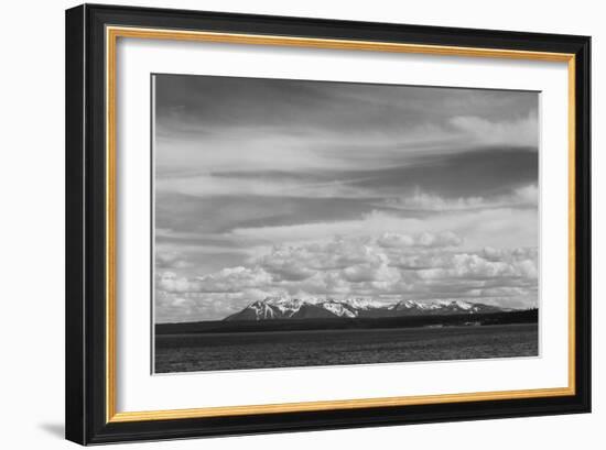 Yellowstone Lake Mt. Sheridan Yellowstone National Park Wyoming, Geology, Geological. 1933-1942-Ansel Adams-Framed Art Print